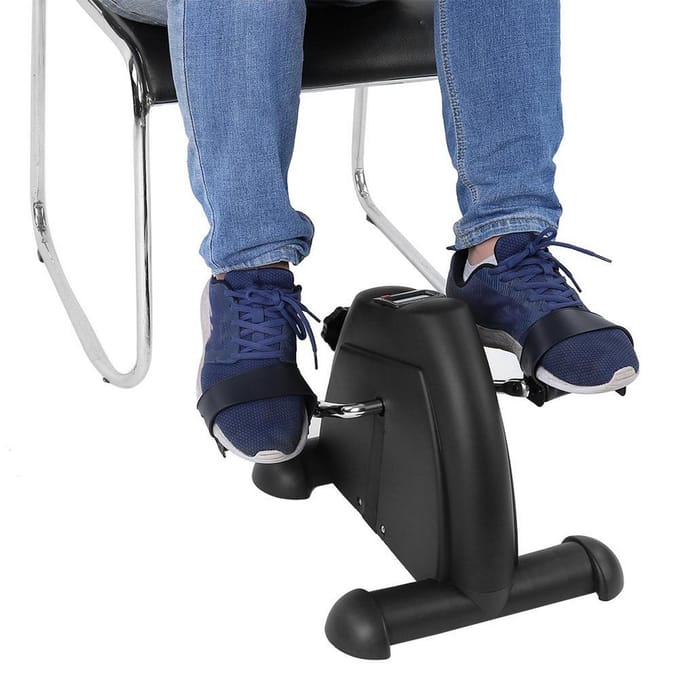 Multifunctionele mini-hometrainer Handvoetpedaal Trainer Ouderenfietstrainer zwart