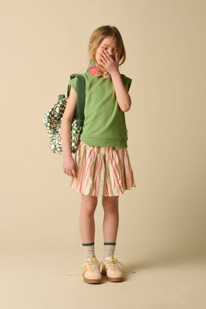 Sissy-Boy - Groene mouwloze sweater met embroidery