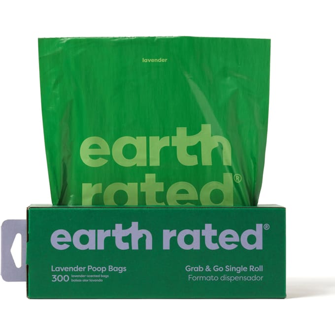 Earth Rated, sacs à litière pour chien, lavande, 300 unités blue