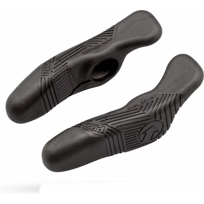 PRO Bar Ends Anatomisch Zwart Rubber