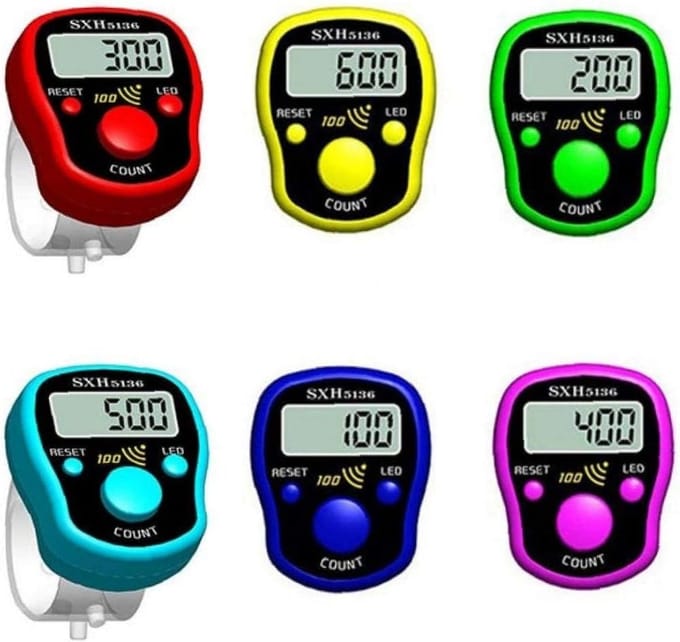 Digitale Rijteller met LCD Display voor Breien en Haken - Naaldteller