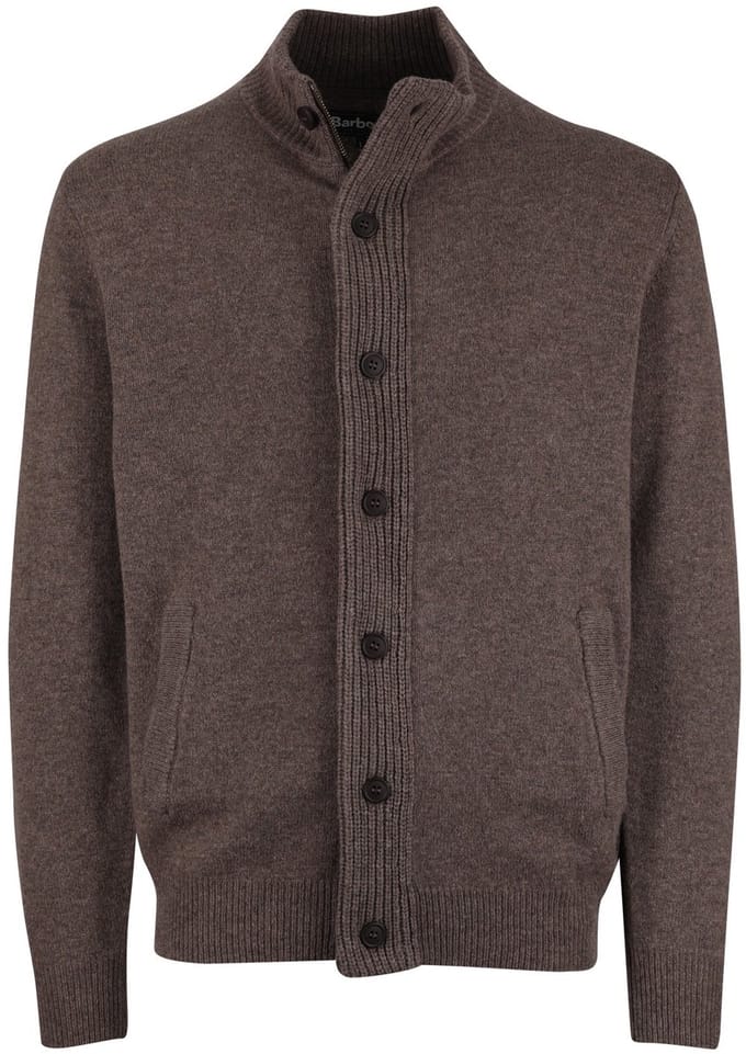 Barbour Zip Vest Wol Bruin - Maat XL - Heren