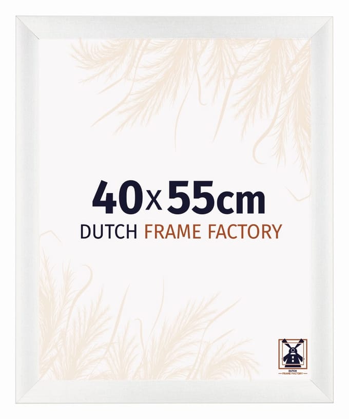 Fotolijst 40x55 cm - MDF - Wit Geveegd - Praag
