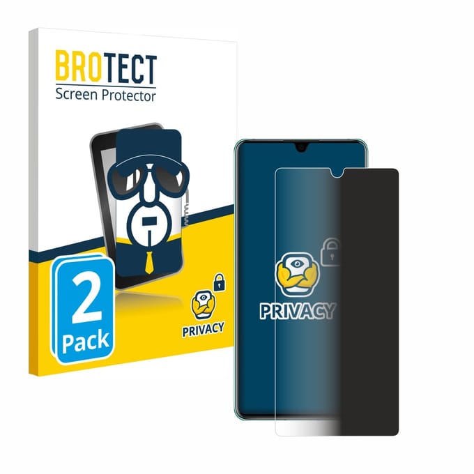 BROTECT - privacy screenprotector voor Huawei P30 - Folie Beschermfolie Blauwlichtfilter 2 Stuks