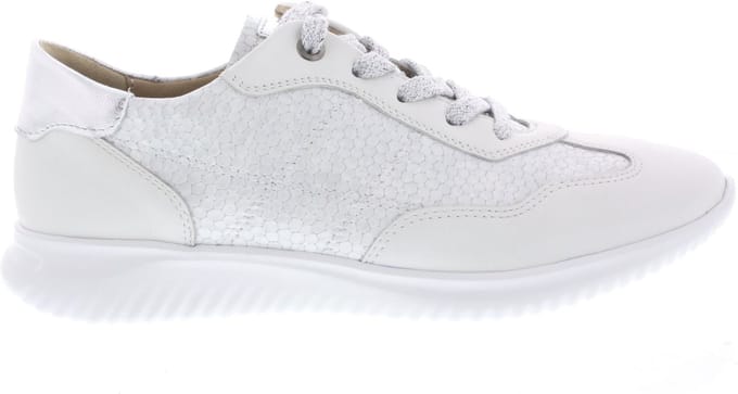 Dames Veterschoenen Hartjes Breeze Eisgrau Weiss 162.1143 Off White - Maat 6½