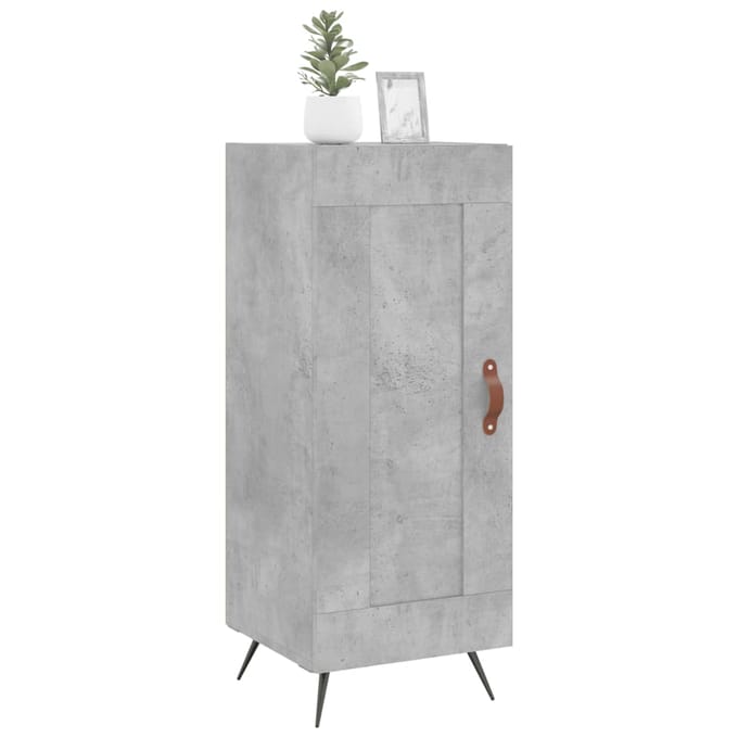 vidaXL - Dressoir - 34,5x34x90 - cm - bewerkt - hout - betongrijs