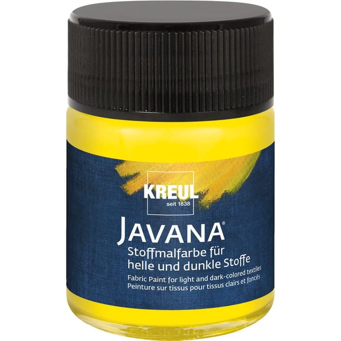 KREUL Javana Stoffenverf, 50 ml - Geel