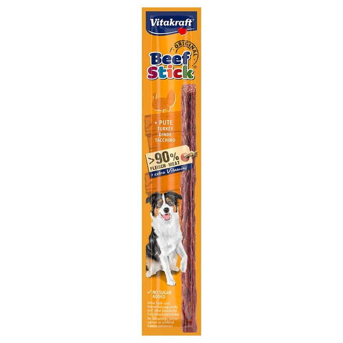 Vitakraft Beef-Stick 50 sticks x 12 g - Kalkoen