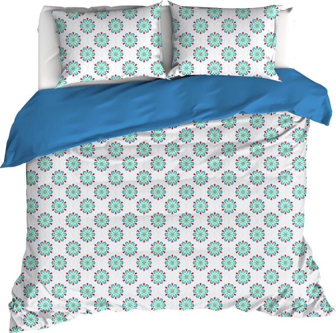De Witte Lietaer Dekbedovertrek Holly, Dragon Fly - 240 x 220 - Katoen Percal