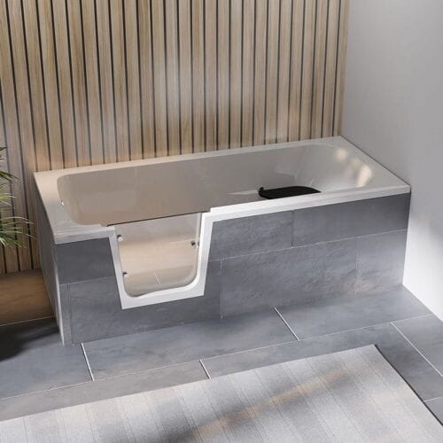 Steinkamp easy entry bathtub 180 x 80 cm with glass door left ST003BWTSTYL-L2