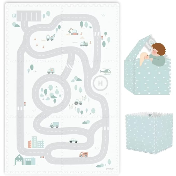 Tapis de jeu puzzel en huisje Play&Go Roadmap