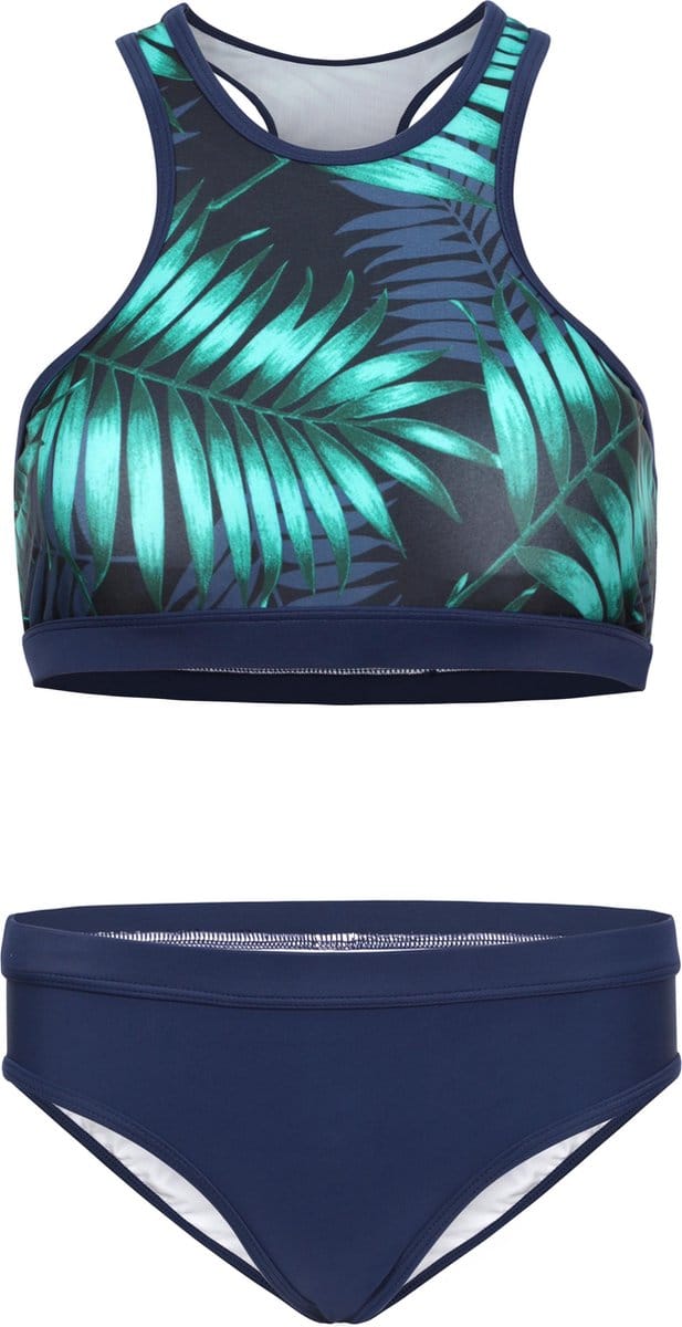 Bikini sport basic Tropical leaf 164-170