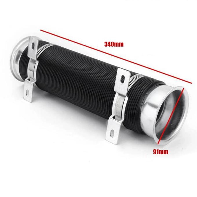 Koude Luchtinlaatbuis 3 Inch 76mm Binnendiameter Universele Flexibele Duct Inlaatsysteem Uitlaatslang blauw