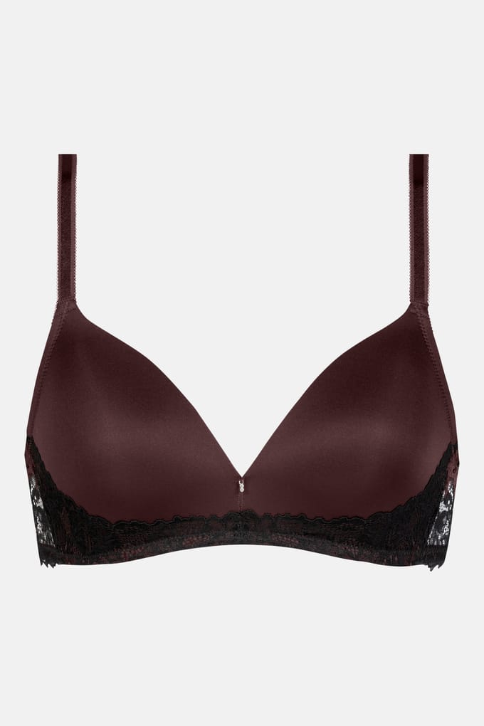 Bi-stretch beha, beugelloos Serie Luxurious Hot Maroon