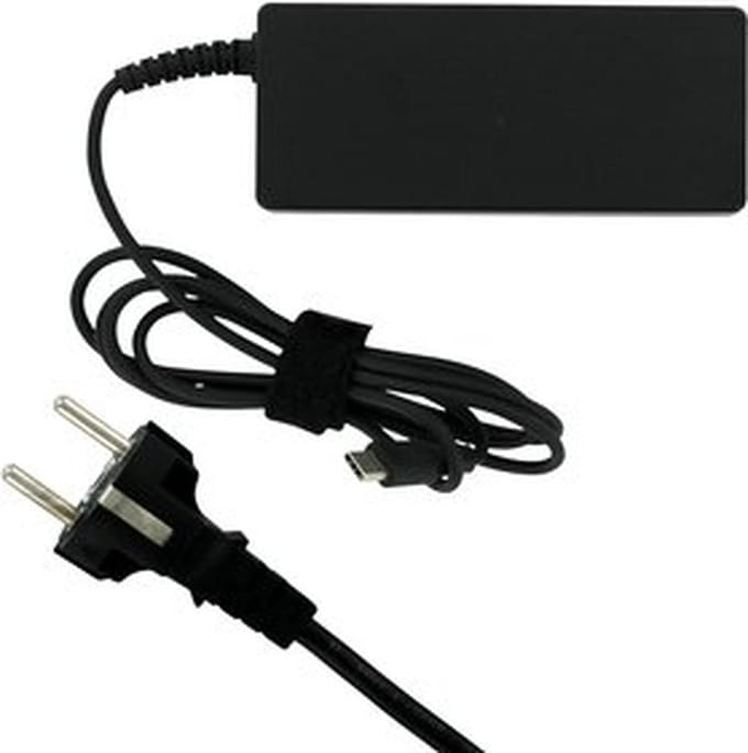 Laptop USB-C AC Adapter 65W Zwart