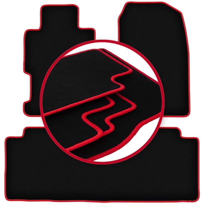 CARLUX-RED automatten voor: Honda Civic VII 5-deurs (2001-1007)