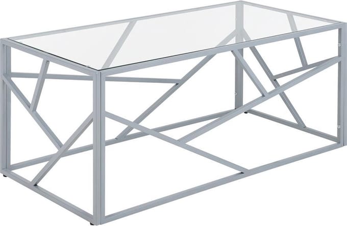 ORLAND - Salontafel - Zilver - Glas