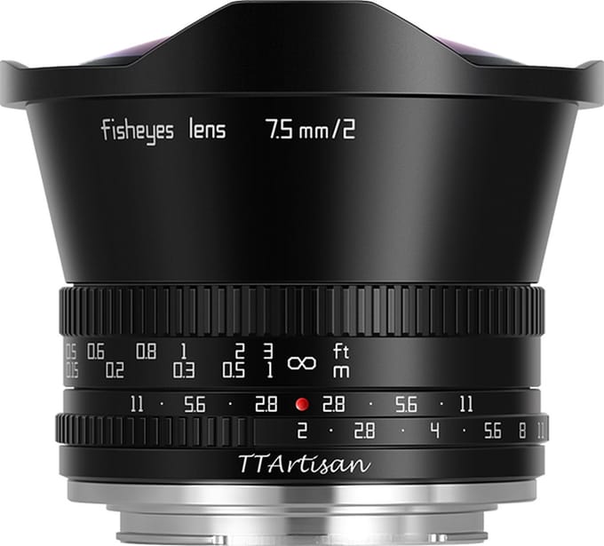 TTArtisan 7.5mm F2 Fujifilm X-Mount Objectief