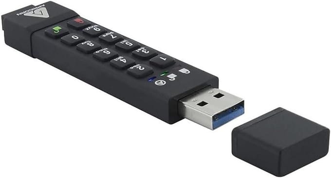 128GB USB 3.1 Encrypted Datastick met Hardwarebeveiliging en PIN