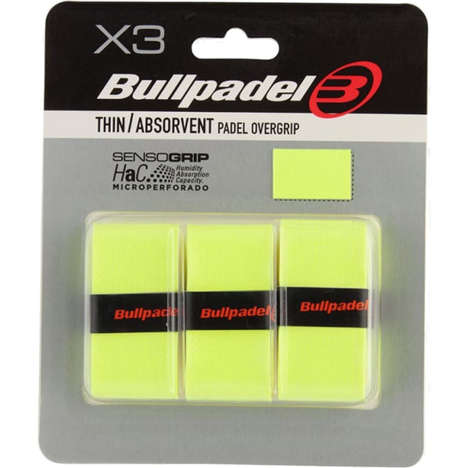 Bullpadel GB1705 Overgrip Geel 3 St. - Grip - Multi