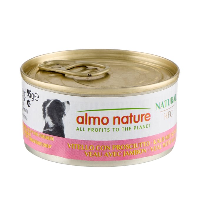 24x95g Kalf met Ham Almo Nature Classic Hondenvoer
