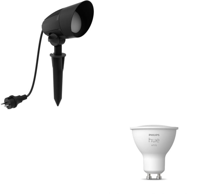Philips Hue Cylr Tuinspot (Zwart) - GU10 - Warmwit Licht - Hue White