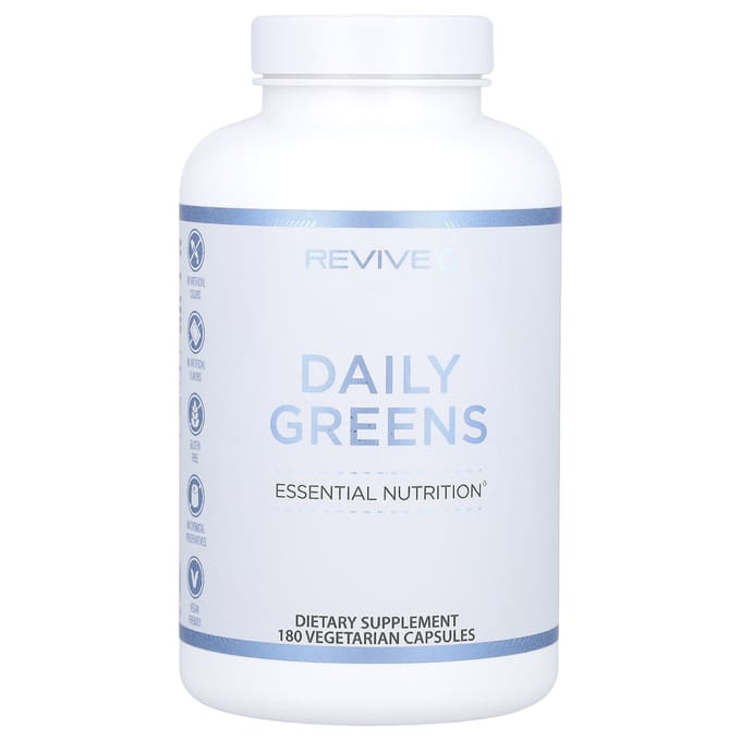 Revive, Daily Greens, 180 Plantaardige Capsules