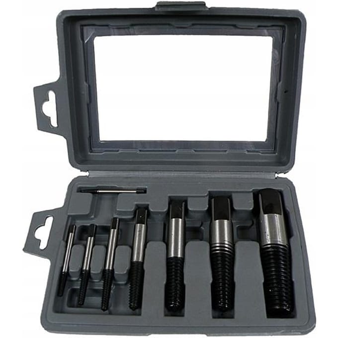 Silver - Set van 8 Verwijderaars - M3-M50 - Staal - Met Etui