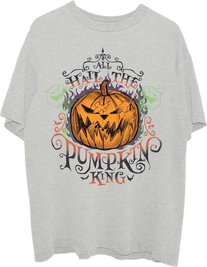 Disney The Nightmare Before Christmas - All Hail Unisex T-shirt - M - Grijs