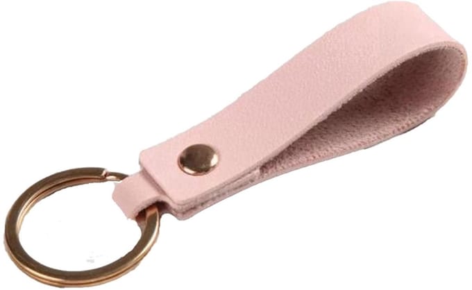 Scoby - Sleutelhanger - Leatherlook - PU Leder - Hippe Accessoire - Keychain - Roze