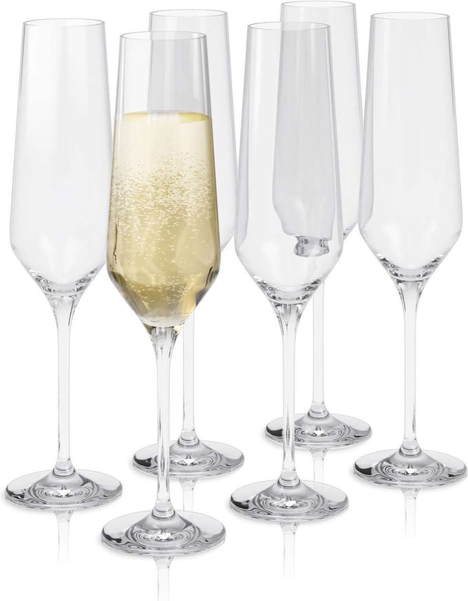 Eva Solo - Legio Nova Glas Champagne 260 ml Set van 6 Stuks - Glas - Transparant -