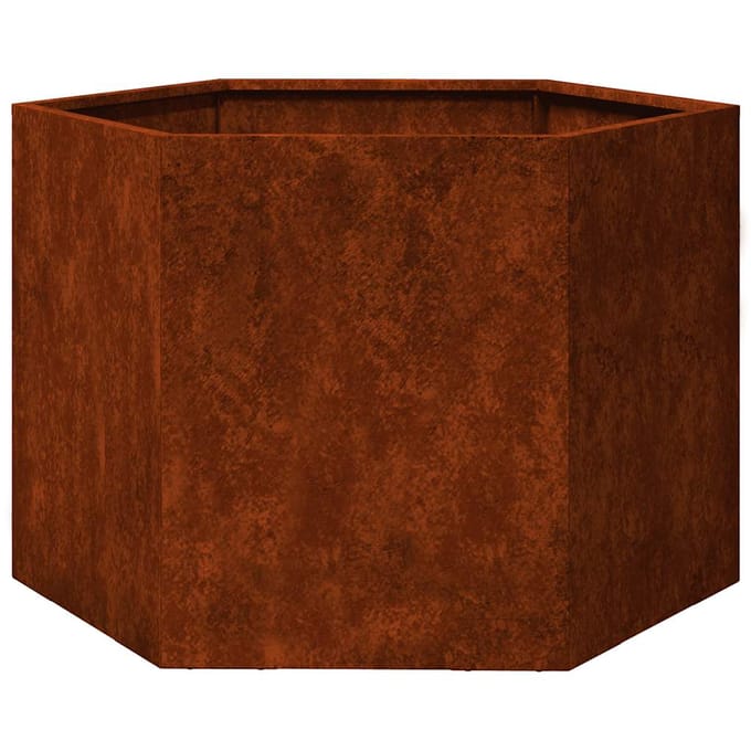 vidaXL - Plantenbak - roestig - 60x60x45 - cm - cortenstaal