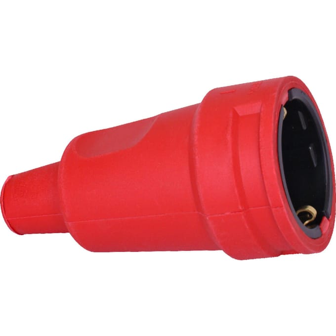 Kopp Contraststekker RA Rubber Rood 16A - 180412000 [5 stuks]