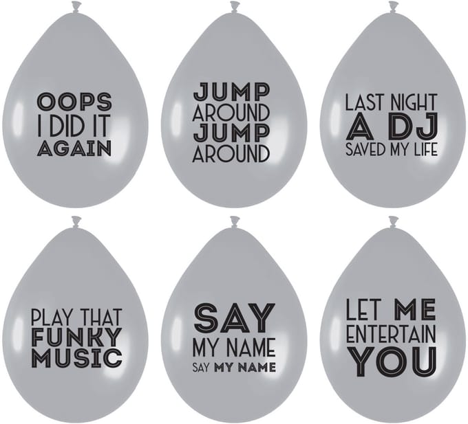 Haza Original Ballonnen Song Quotes 6 Stuks 30 Cm