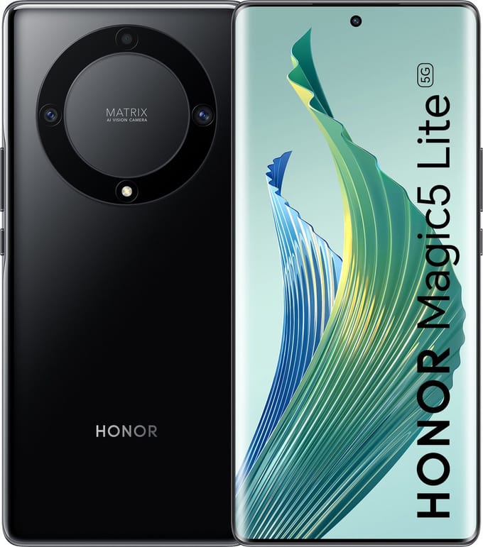 Smartphone Honor Magic5 Lite Black 8 GB RAM Qualcomm Snapdragon 6,67" 256 GB