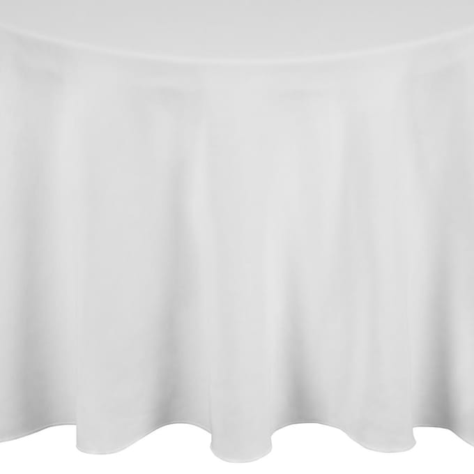 Mitre Essentials OcCASions Rond Tafelkleed Wit - Mitre Essentials GW440