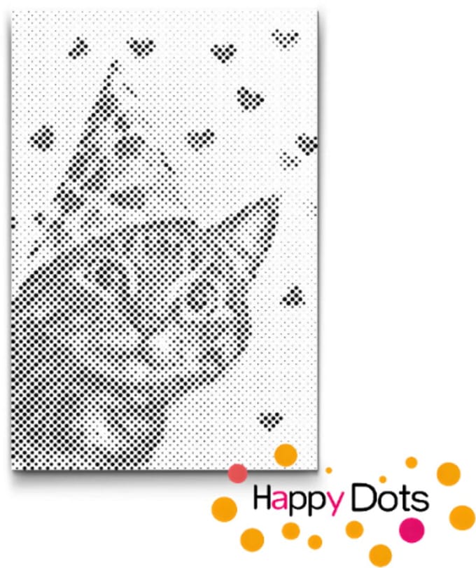HappyDots DOT Painting Katten 19 20x30cm