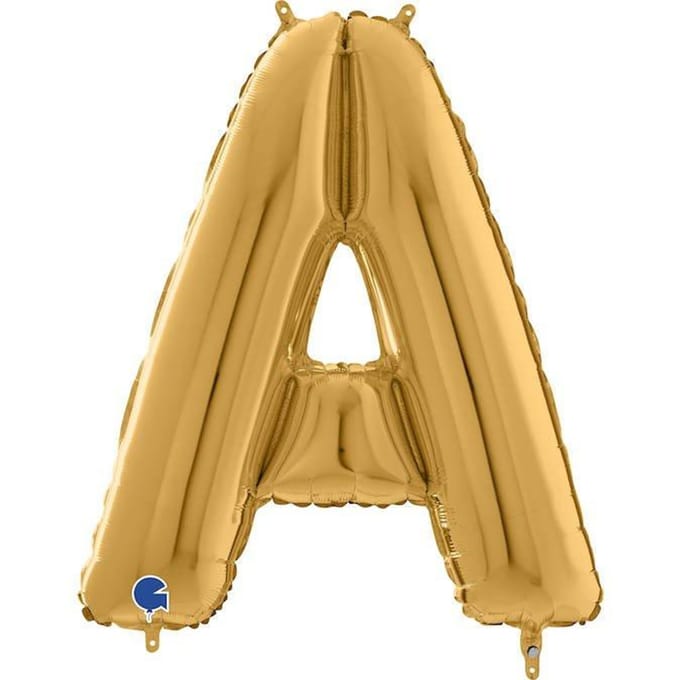 Ballon Foil Lettre A, 66cm, Doré