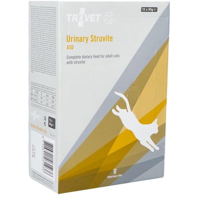 TROVET Urinary Struvite ASD Kat - 12 x 85 gr maaltijdzakjes
