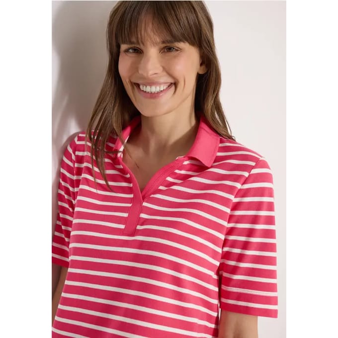 Poloshirt met korte mouwen en strepen