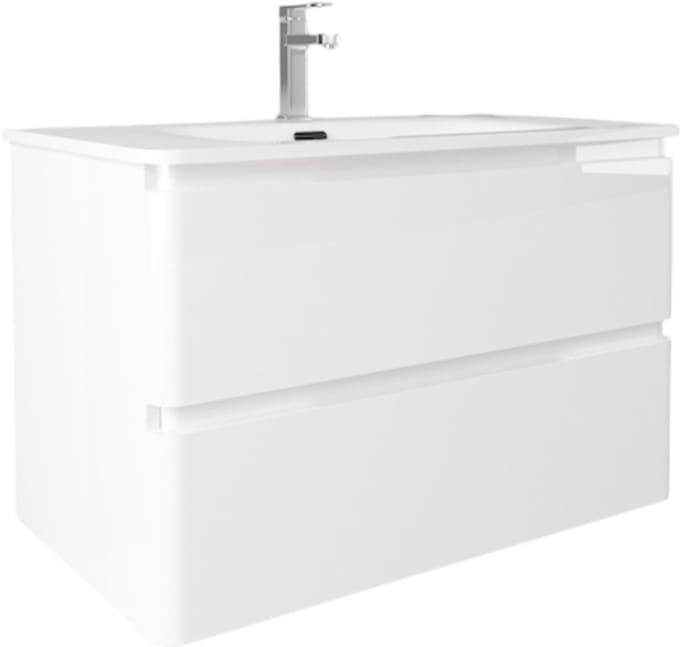 LINEA UNO - Sin 80 - Glans wit - Badmeubel - - 301724