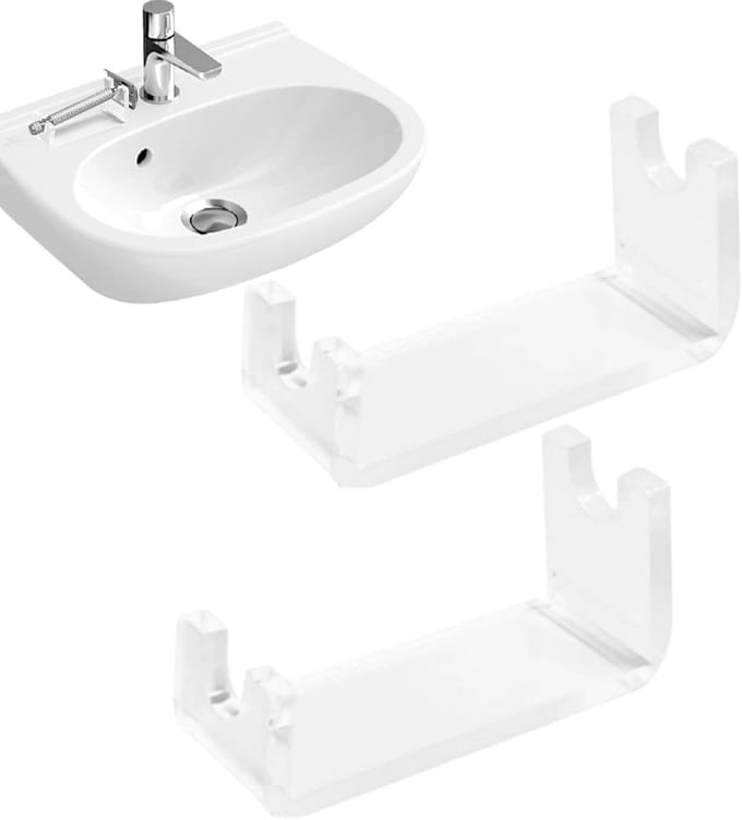 Scheerstandaard Heren - Scheeropslag Acryl - Badkamer Organiseren - Ruimtebesparend Ontwerp - 11 cm Lengte - Transparant