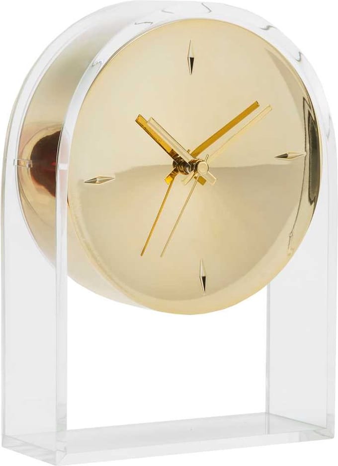 Kartell Air Du Temps Klok Crystal/gold