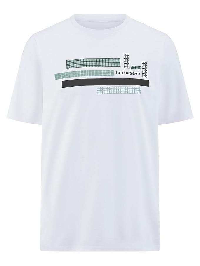Shirt ronde hal Van Louis Sayn wit