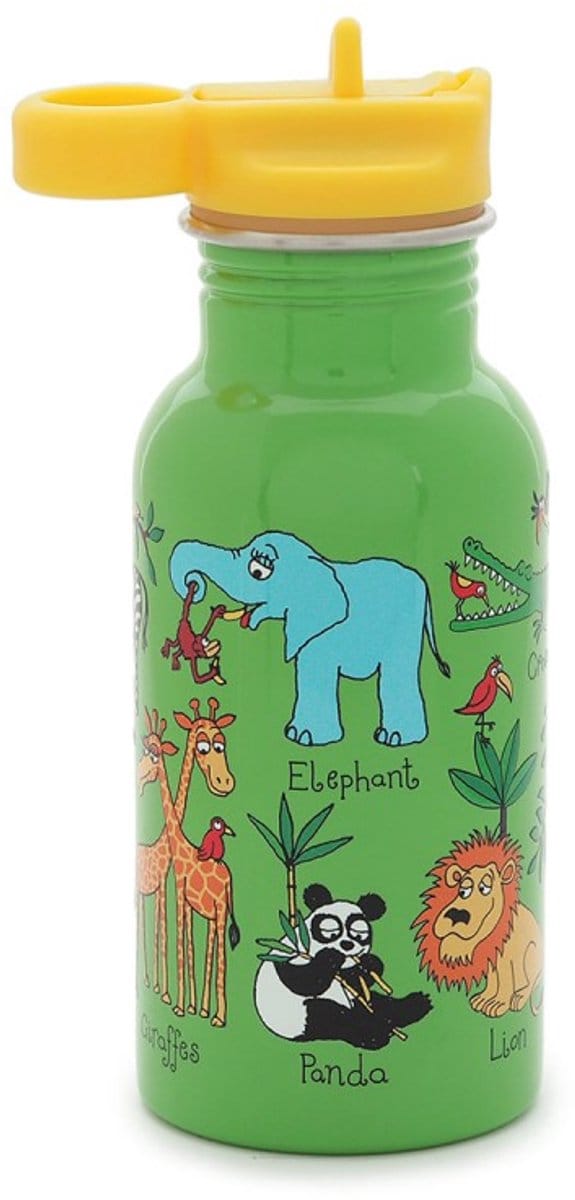 Jungle Dieren RVS drinkfles 400 ml - Tyrrell Katz