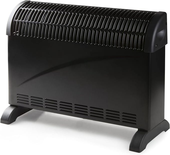 Elektrische Convector Kachel Zwart