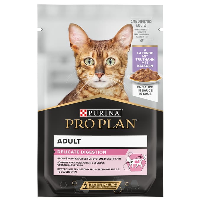 12x85g Delicate Kalkoen Nutrisavour Pro Plan Kattenvoer