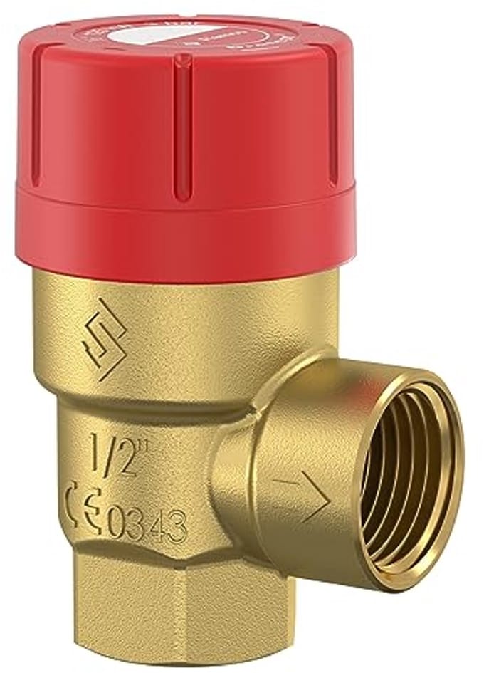 Veiligheidsventiel 1/2" Bi.draad 3 bar voor Overstort