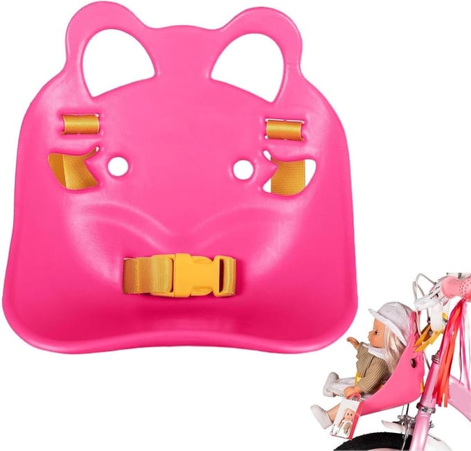 Poppenzitje - Poppenhouder - Fietsplezier Vergroten - Compacte Vouwconstructie - 25 x 223 cm - Roze
