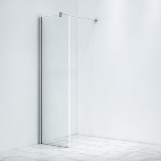 FugaFlow Eccelente Vetro Inloopdouche - 60x200cm - helder glas - chroom